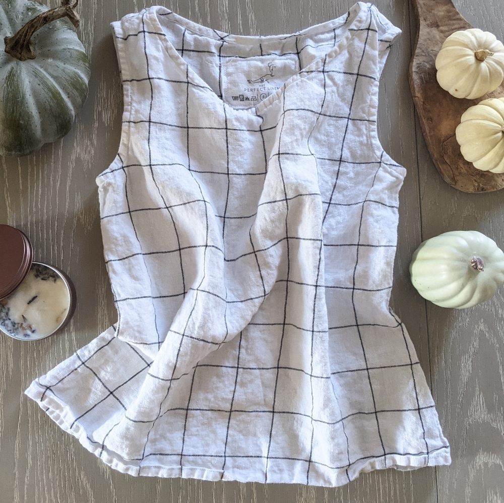 not perfect linen • vienna loose linen tank